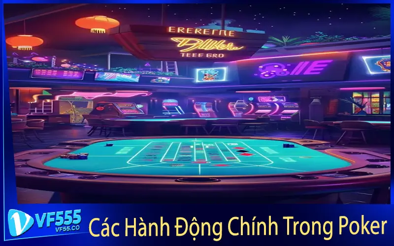 Các Hành Động Chính Trong Poker